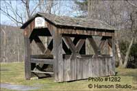 Saxton's River, VT - Hall Bridge Replica - Spring - Side